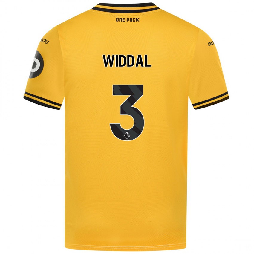 Hombre Camiseta Natalie Widdal #3 Amarillo 1ª Equipación 2024/25 La Camisa México