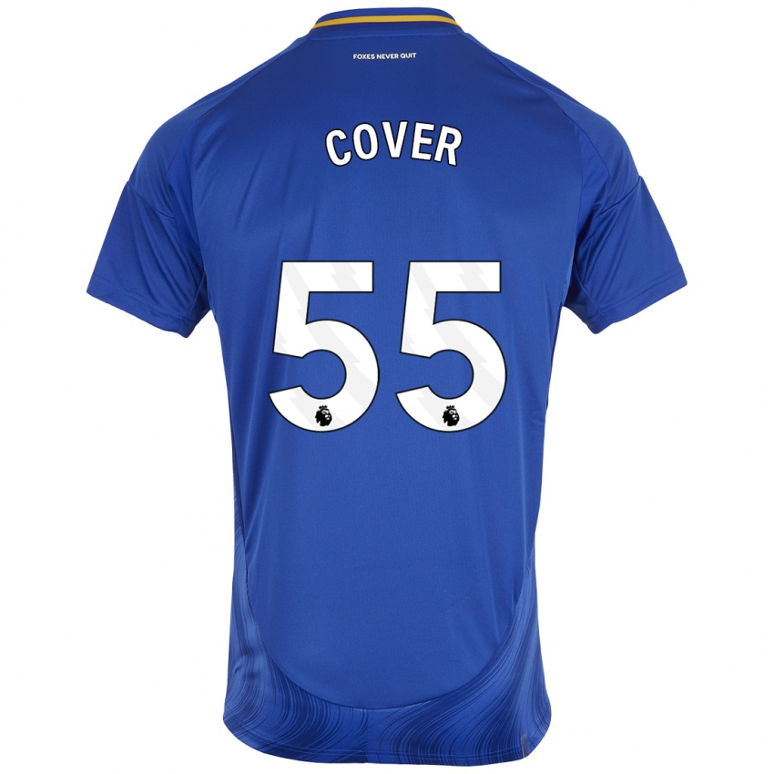 Hombre Camiseta Brandon Cover #55 Azul Blanco 1ª Equipación 2024/25 La Camisa México