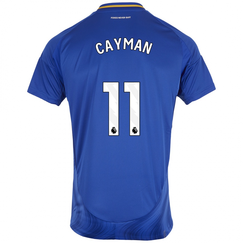 Hombre Camiseta Janice Cayman #11 Azul Blanco 1ª Equipación 2024/25 La Camisa México