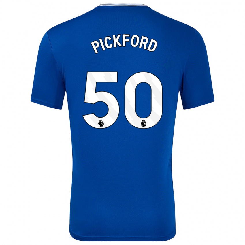 Hombre Camiseta George Pickford #50 Azul Con 1ª Equipación 2024/25 La Camisa México