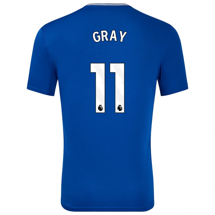 Hombre Camiseta Demarai Gray #11 Azul Con 1ª Equipación 2024/25 La Camisa México