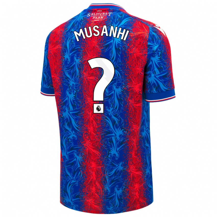 Hombre Camiseta Kurai Musanhi #0 Rayas Rojas Y Azules 1ª Equipación 2024/25 La Camisa México