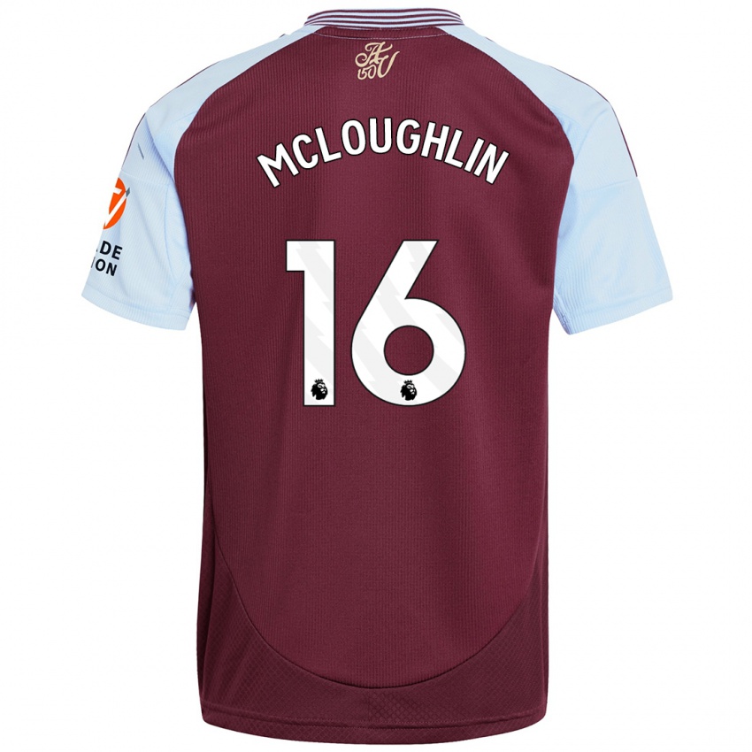 Hombre Camiseta Olivia Mcloughlin #16 Borgoña Azul Cielo 1ª Equipación 2024/25 La Camisa México