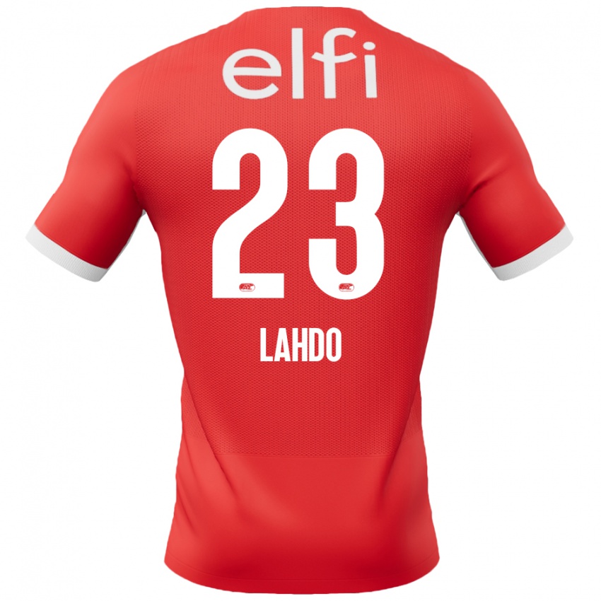 Hombre Camiseta Mayckel Lahdo #23 Rojo Blanco 1ª Equipación 2024/25 La Camisa México