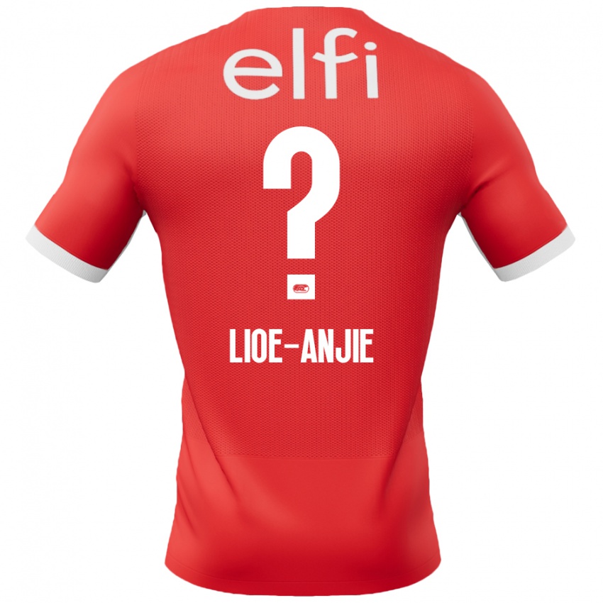 Hombre Camiseta Jahlil Lioe-Anjie #0 Rojo Blanco 1ª Equipación 2024/25 La Camisa México