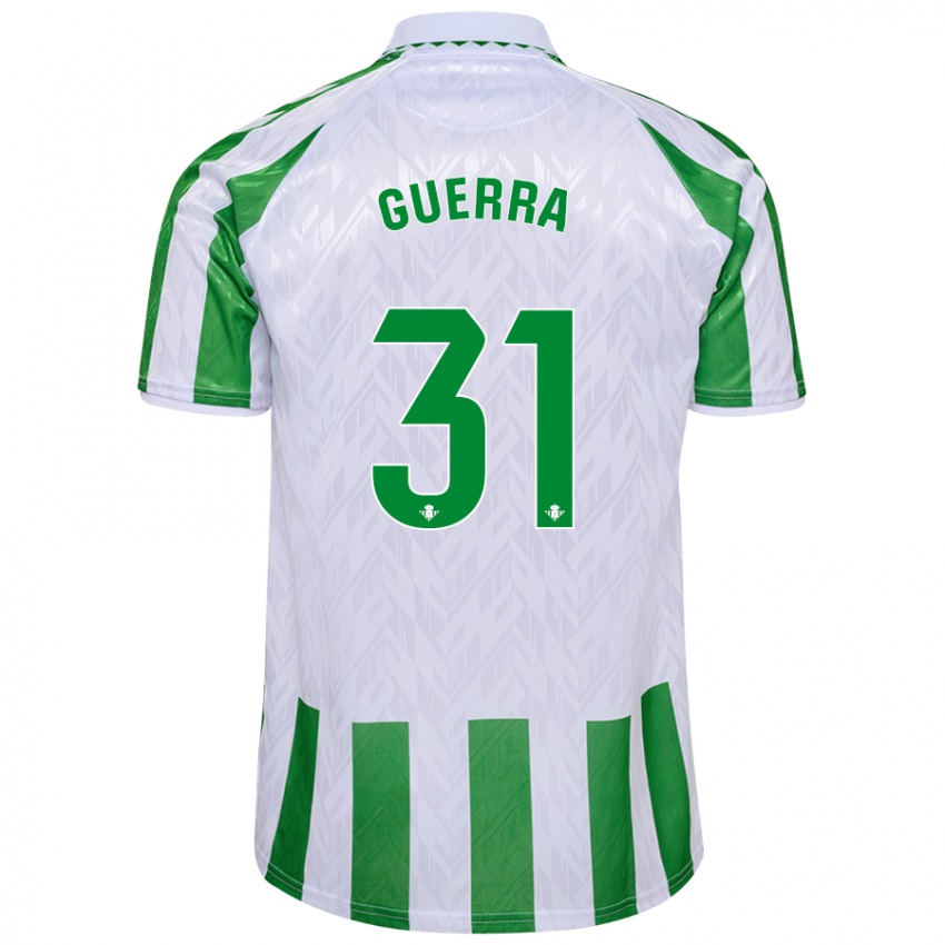 Hombre Camiseta Ana Guerra Morcillo #31 Verde Rayas Blancas 1ª Equipación 2024/25 La Camisa México