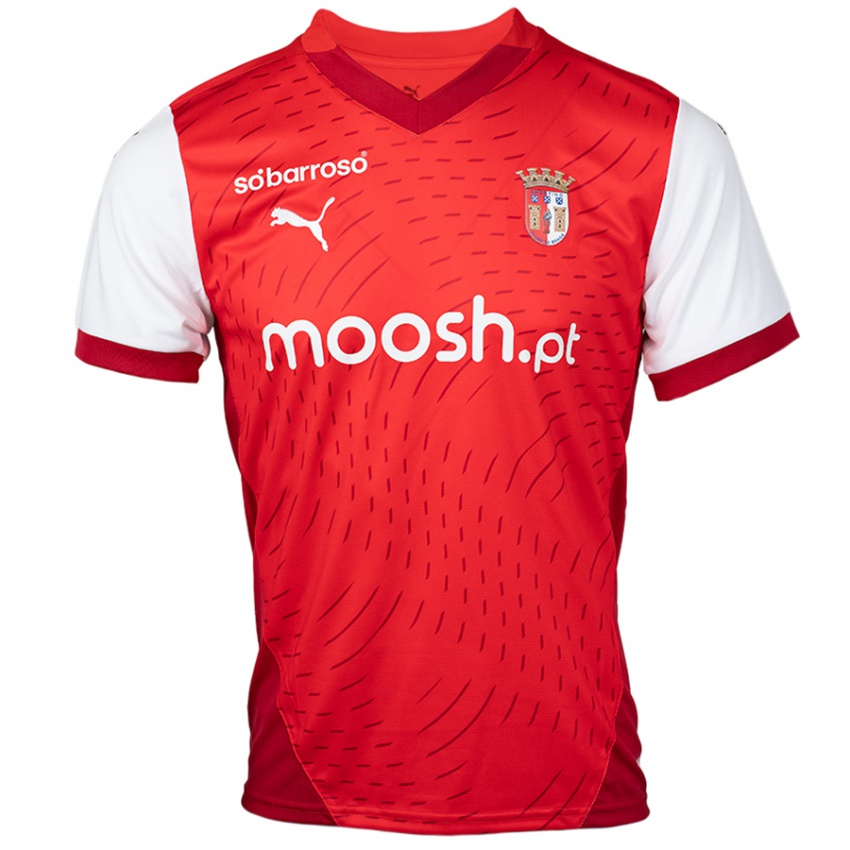 Hombre Camiseta Roger #11 Rojo Blanco 1ª Equipación 2024/25 La Camisa México