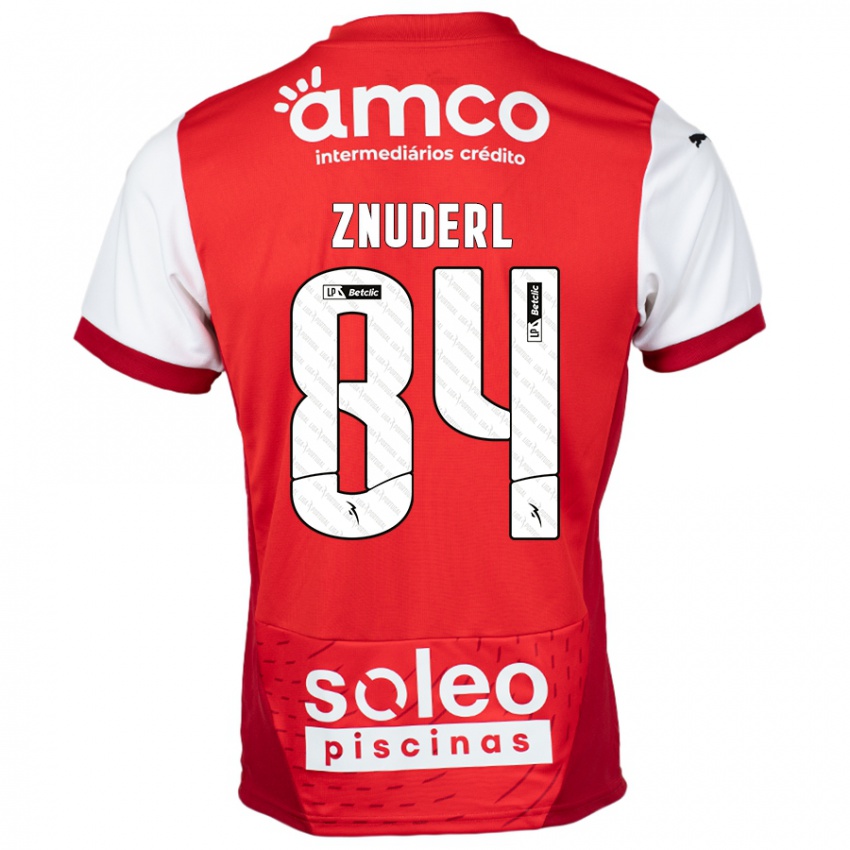 Hombre Camiseta Tai Znuderl #84 Rojo Blanco 1ª Equipación 2024/25 La Camisa México