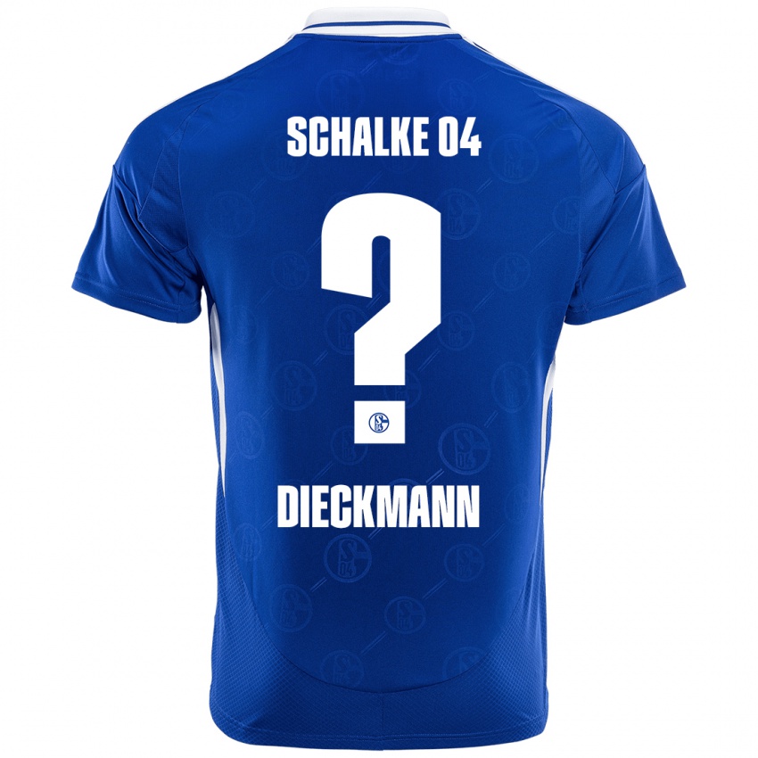 Hombre Camiseta Jonas Dieckmann #0 Azul Real 1ª Equipación 2024/25 La Camisa México