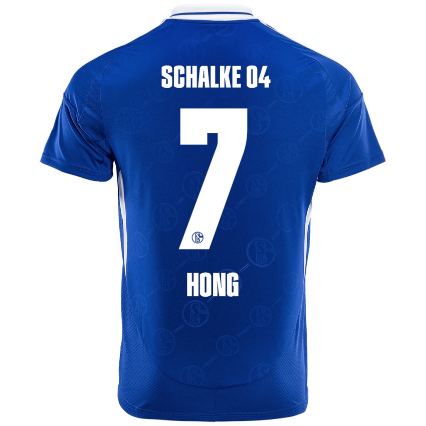 Hombre Camiseta Seok-Ju Hong #7 Azul Real 1ª Equipación 2024/25 La Camisa México