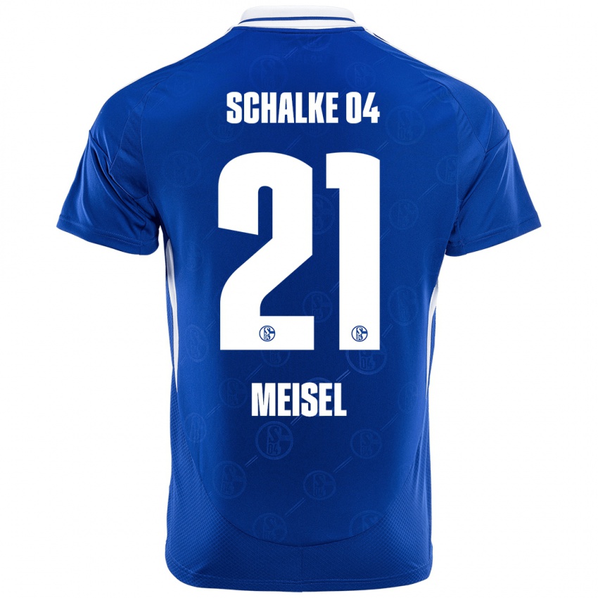 Hombre Camiseta Kelsey Meisel #21 Azul Real 1ª Equipación 2024/25 La Camisa México