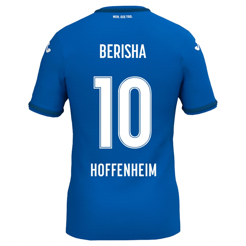 Hombre Camiseta Mergim Berisha #10 Azul Real 1ª Equipación 2024/25 La Camisa México