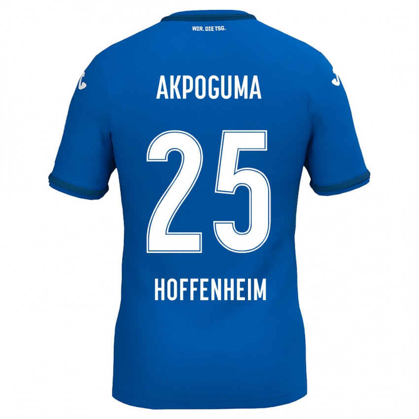 Hombre Camiseta Kevin Akpoguma #25 Azul Real 1ª Equipación 2024/25 La Camisa México