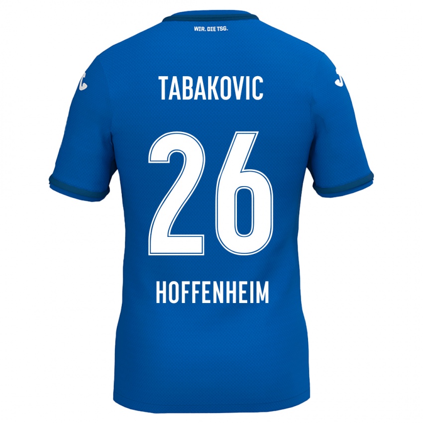 Hombre Camiseta Haris Tabakovic #26 Azul Real 1ª Equipación 2024/25 La Camisa México