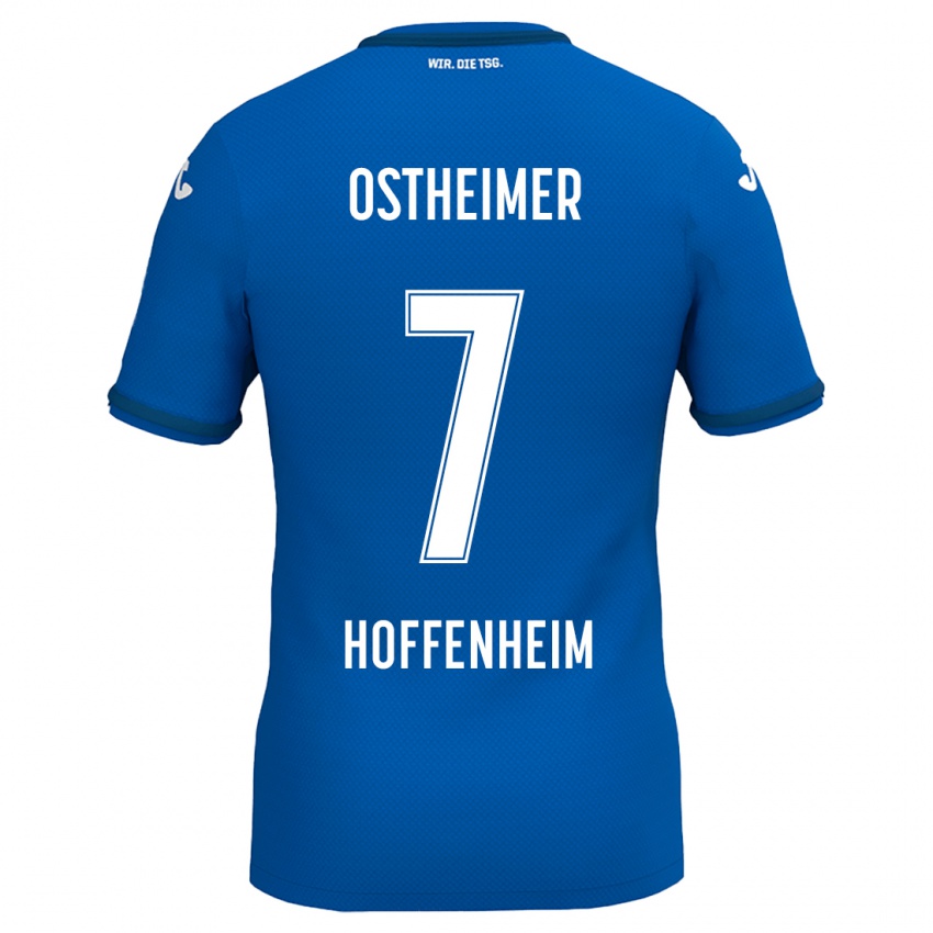 Hombre Camiseta Nevio Ostheimer #7 Azul Real 1ª Equipación 2024/25 La Camisa México