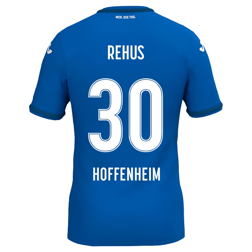 Hombre Camiseta Milan Rehus #30 Azul Real 1ª Equipación 2024/25 La Camisa México