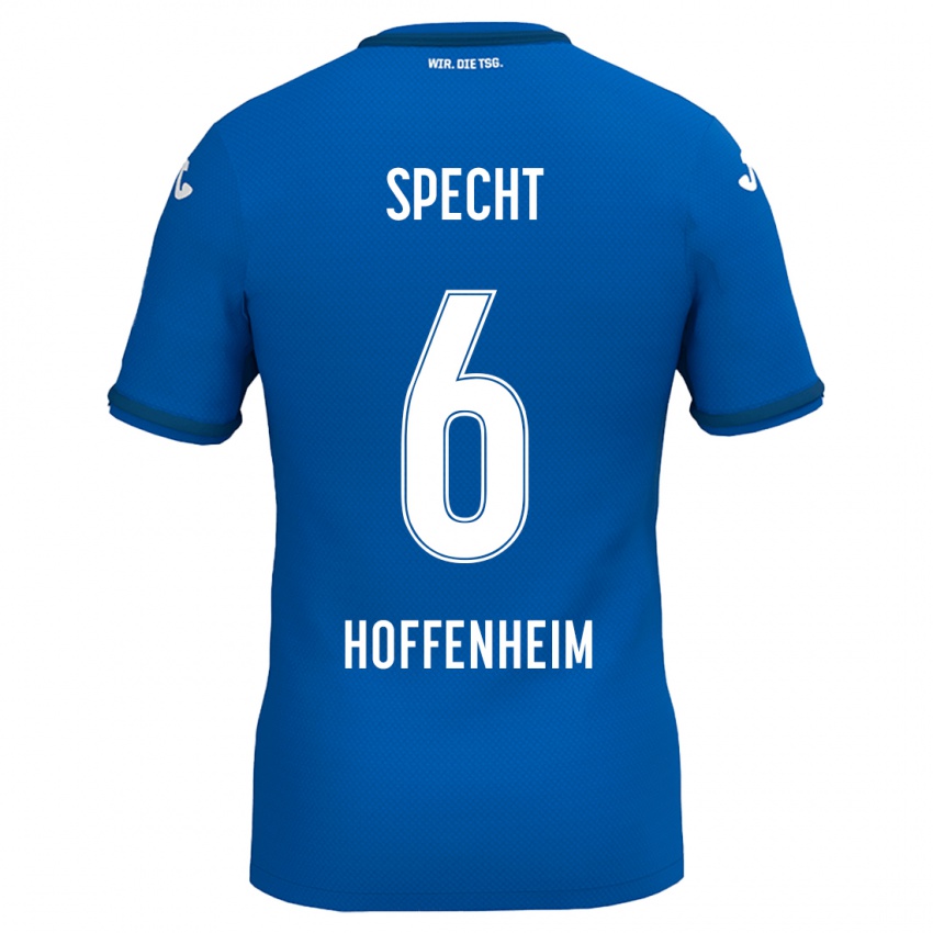 Hombre Camiseta Michaela Specht #6 Azul Real 1ª Equipación 2024/25 La Camisa México