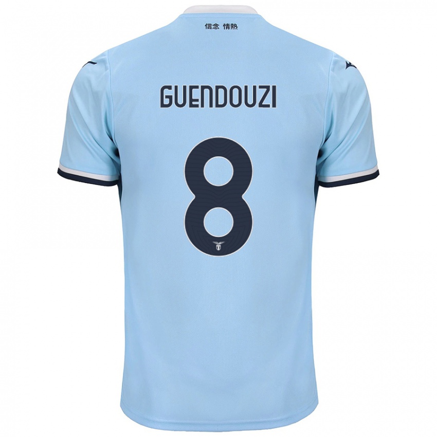 Hombre Camiseta Matteo Guendouzi #8 Azul 1ª Equipación 2024/25 La Camisa México