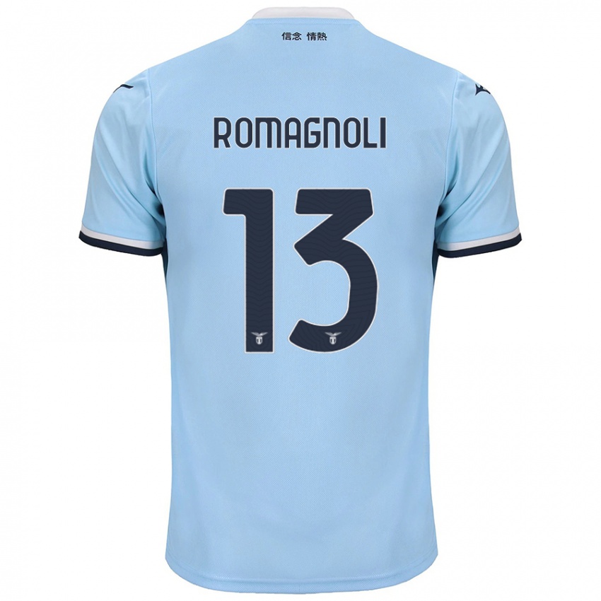 Hombre Camiseta Alessio Romagnoli #13 Azul 1ª Equipación 2024/25 La Camisa México