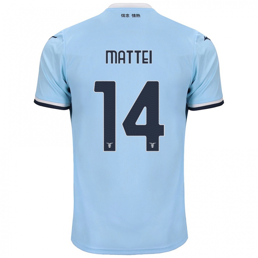 Hombre Camiseta Sarah Mattei #14 Azul 1ª Equipación 2024/25 La Camisa México