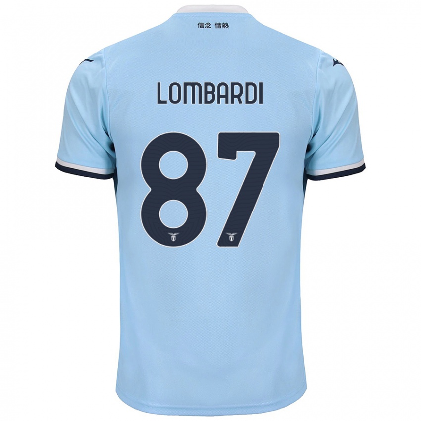 Hombre Camiseta Cristiano Lombardi #87 Azul 1ª Equipación 2024/25 La Camisa México