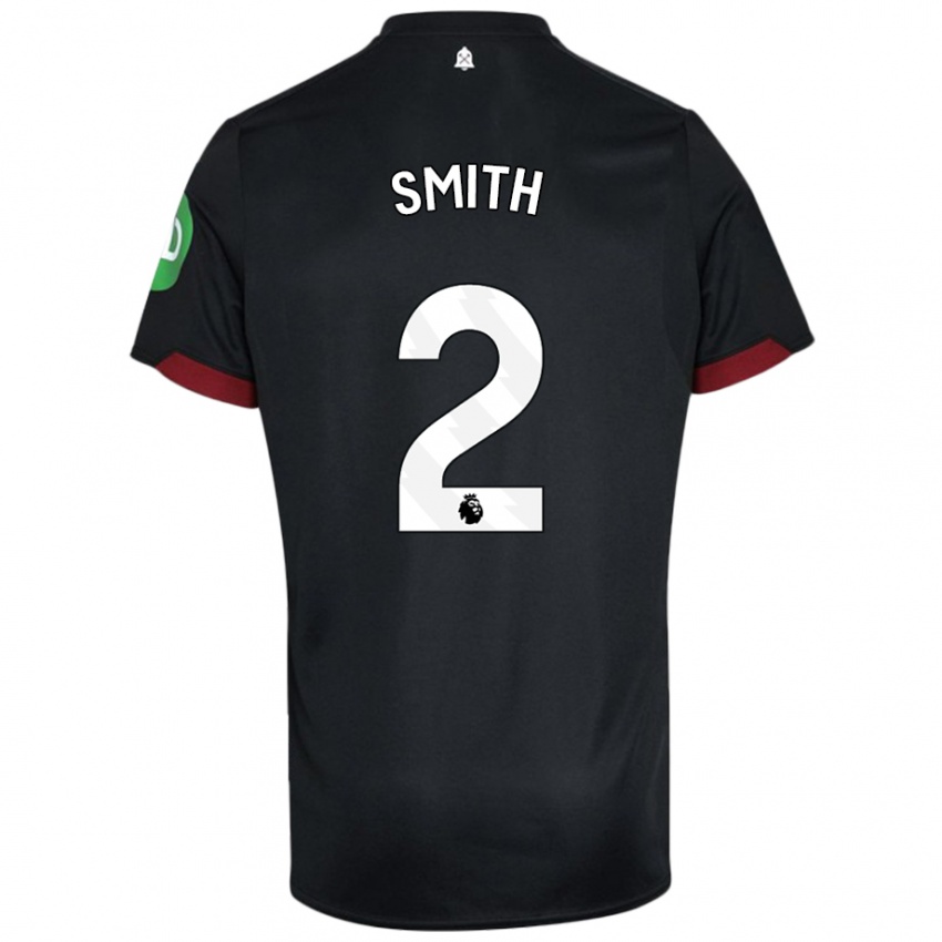 Hombre Camiseta Kirsty Smith #2 Negro Blanco 2ª Equipación 2024/25 La Camisa México