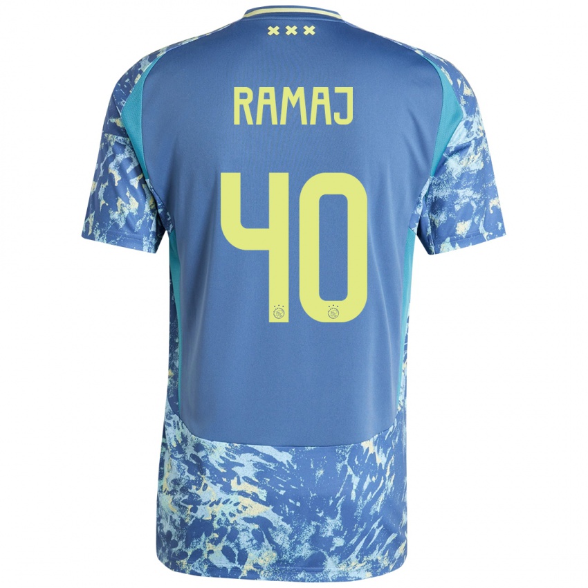 Hombre Camiseta Diant Ramaj #40 Gris Azul Amarillo 2ª Equipación 2024/25 La Camisa México