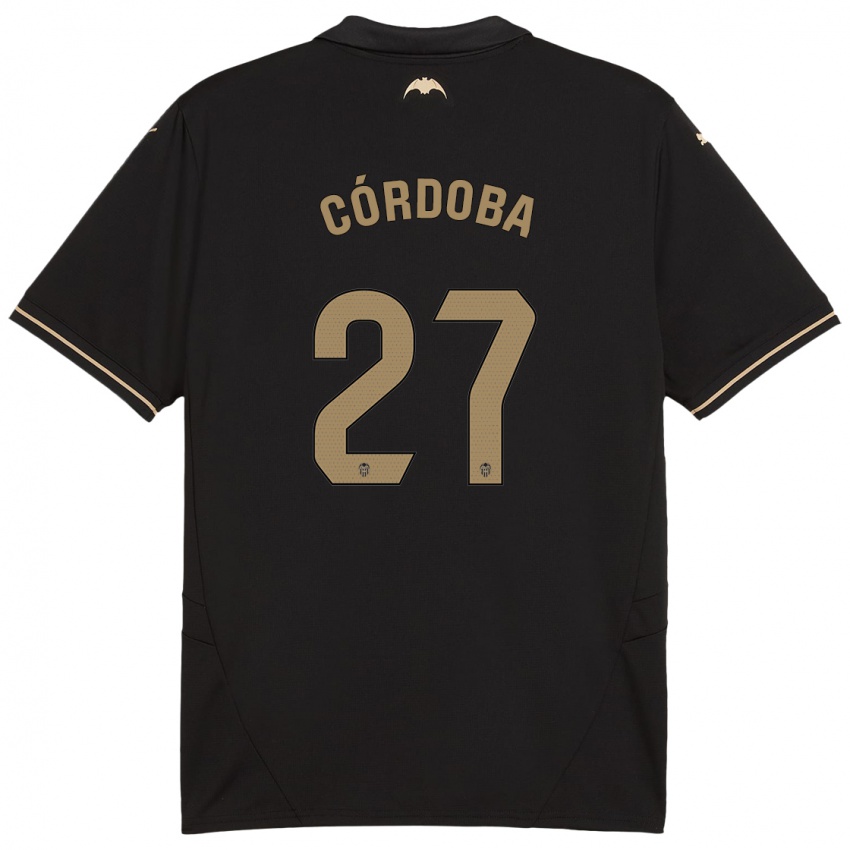 Hombre Camiseta Iker Córdoba #27 Negro 2ª Equipación 2024/25 La Camisa México