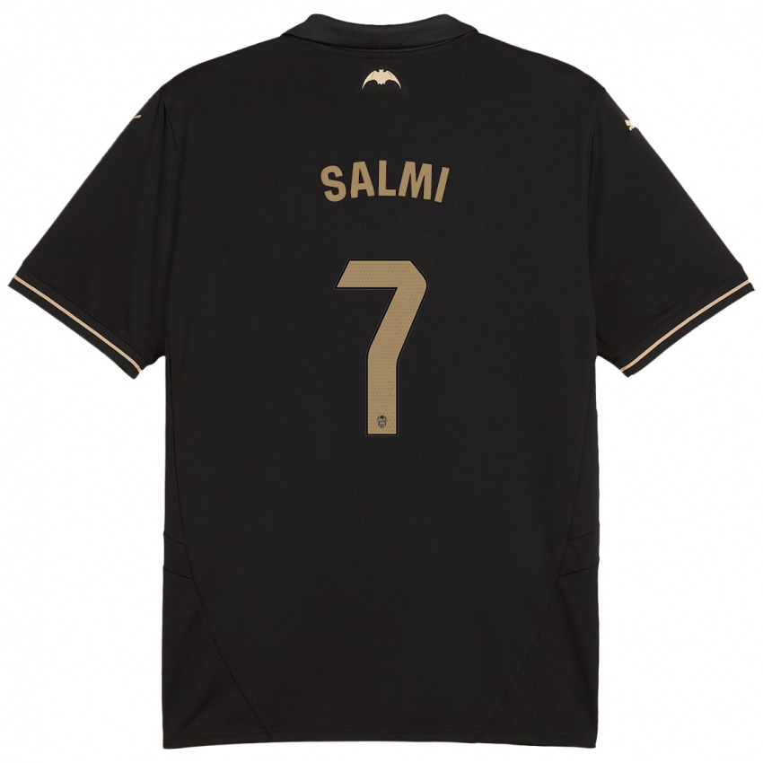 Hombre Camiseta Iina Salmi #7 Negro 2ª Equipación 2024/25 La Camisa México