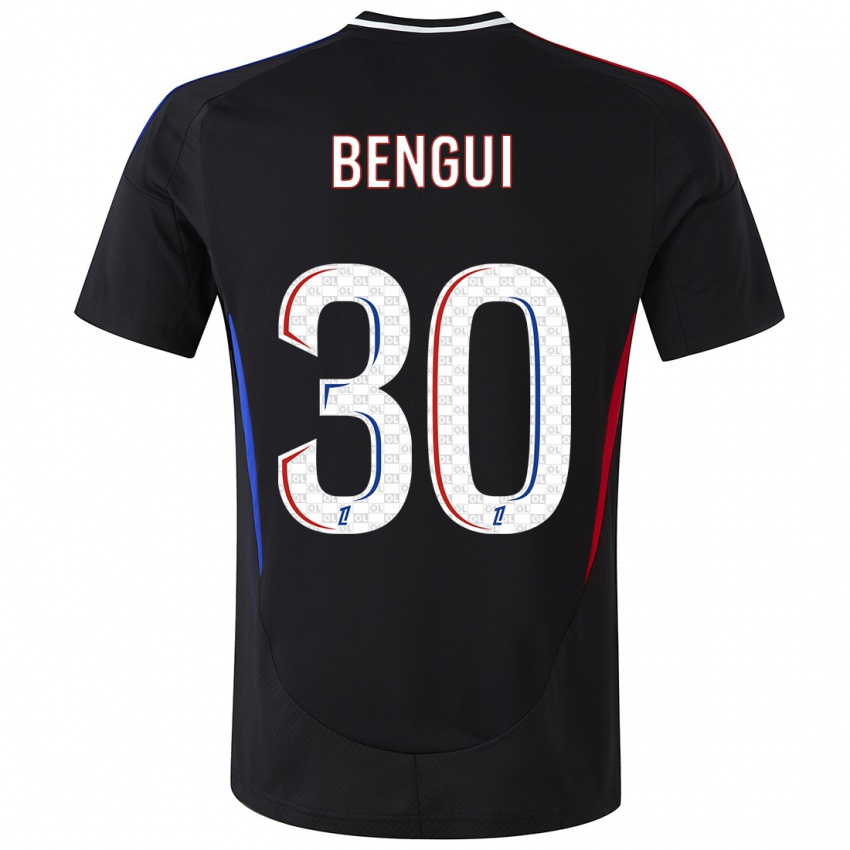 Hombre Camiseta Justin Bengui Joao #30 Negro 2ª Equipación 2024/25 La Camisa México