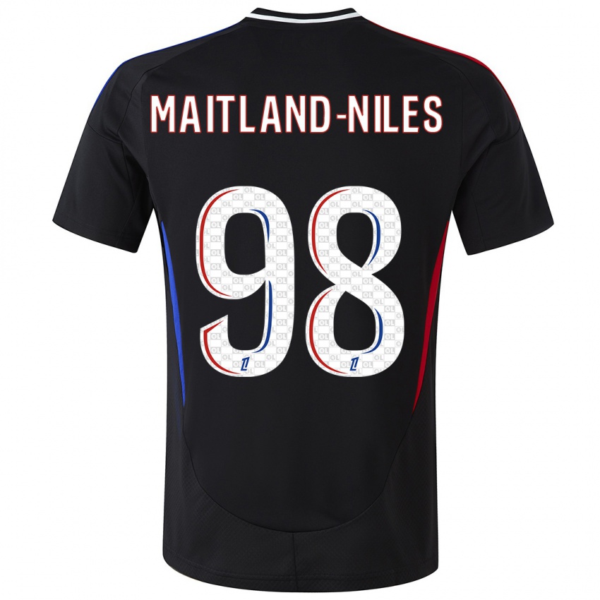 Hombre Camiseta Ainsley Maitland-Niles #98 Negro 2ª Equipación 2024/25 La Camisa México