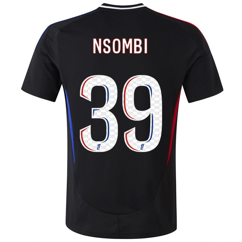 Hombre Camiseta Gael Nsombi #39 Negro 2ª Equipación 2024/25 La Camisa México