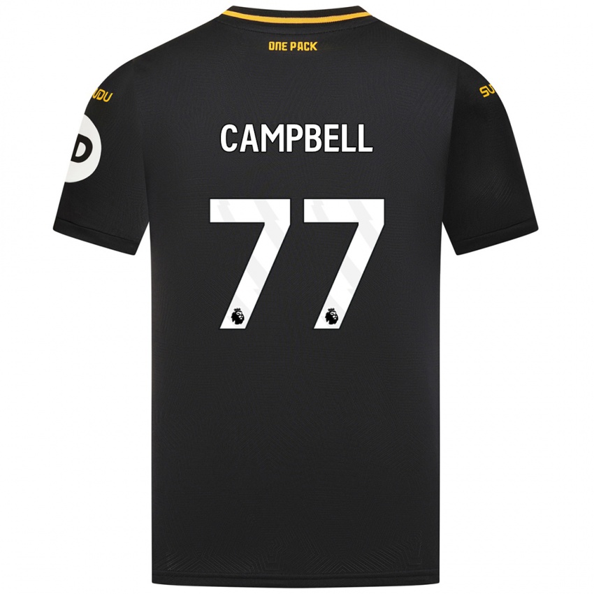 Hombre Camiseta Chem Campbell #77 Negro 2ª Equipación 2024/25 La Camisa México