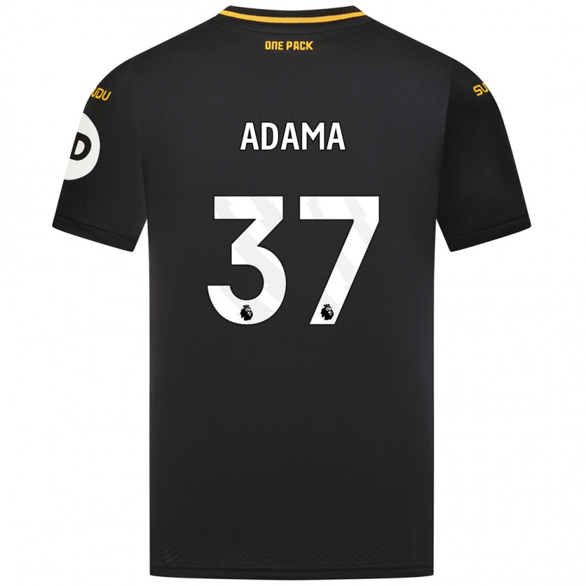 Hombre Camiseta Adama Traore #37 Negro 2ª Equipación 2024/25 La Camisa México