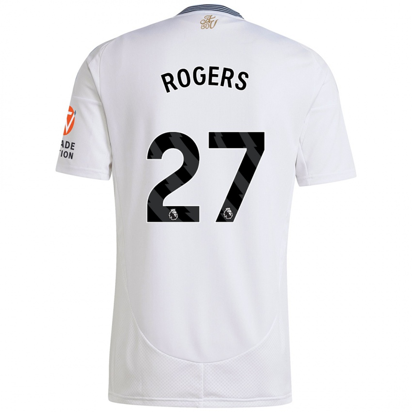 Hombre Camiseta Morgan Rogers #27 Blanco 2ª Equipación 2024/25 La Camisa México