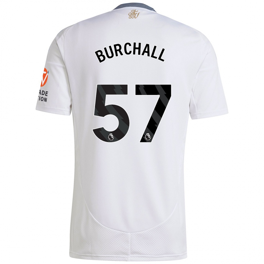 Hombre Camiseta Ajani Burchall #57 Blanco 2ª Equipación 2024/25 La Camisa México