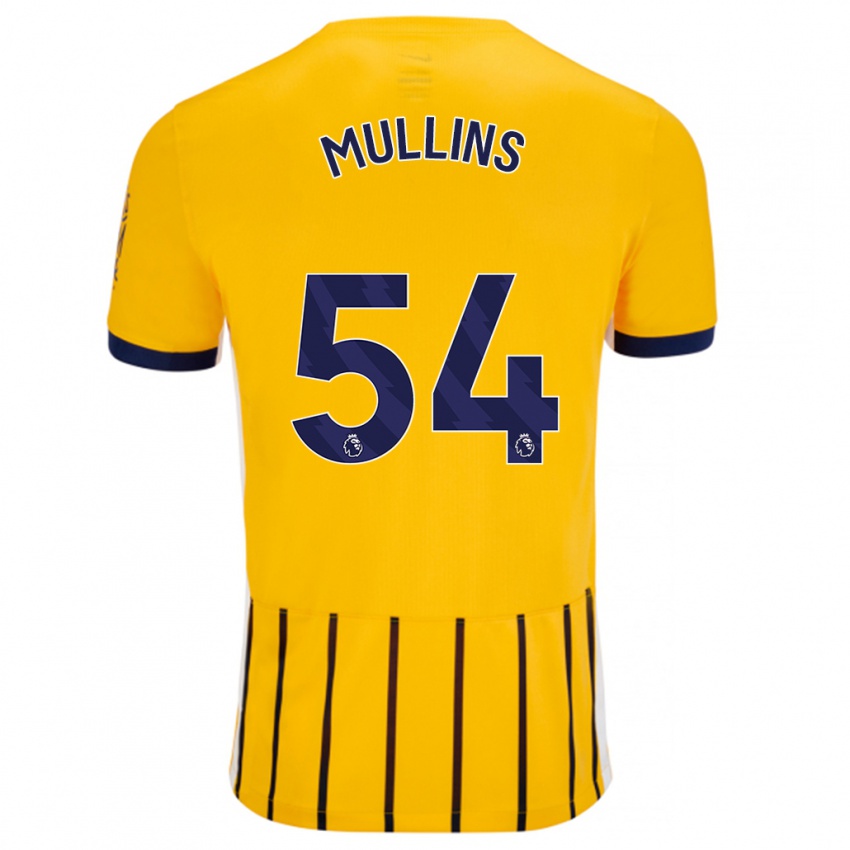 Hombre Camiseta Jamie Mullins #54 Dorado Azul Rayas 2ª Equipación 2024/25 La Camisa México