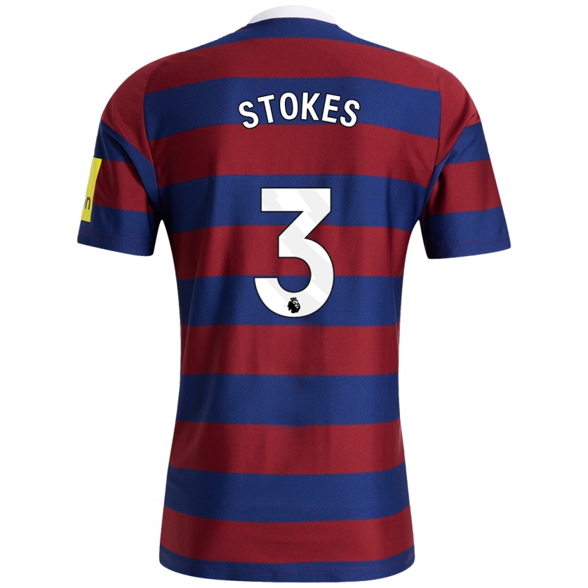 Hombre Camiseta Demi Stokes #3 Burdeos Azul Marino 2ª Equipación 2024/25 La Camisa México