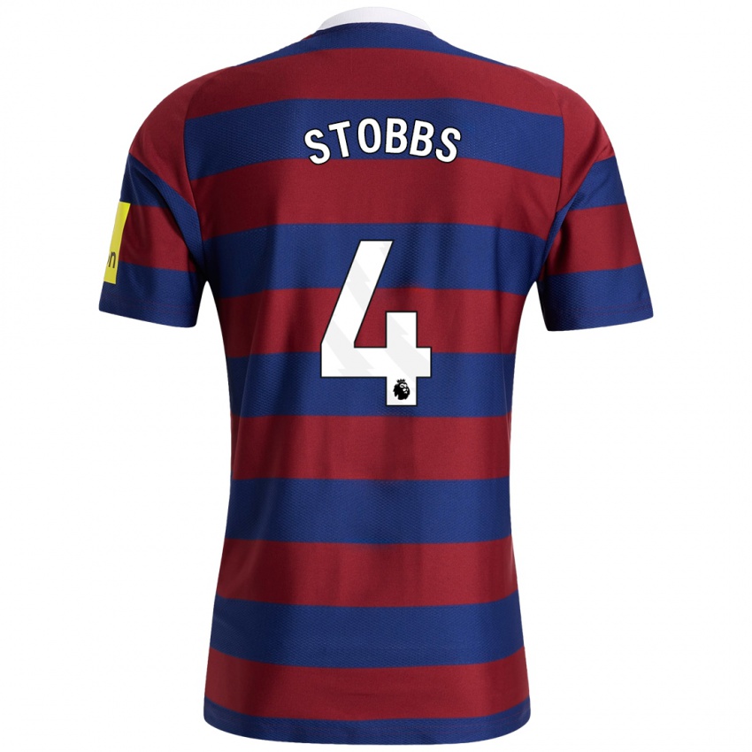 Hombre Camiseta Amber-Keegan Stobbs #4 Burdeos Azul Marino 2ª Equipación 2024/25 La Camisa México