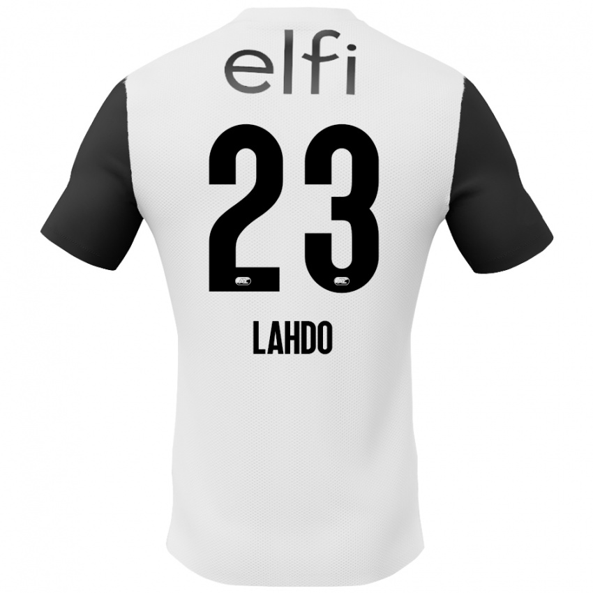 Hombre Camiseta Mayckel Lahdo #23 Blanco Negro 2ª Equipación 2024/25 La Camisa México