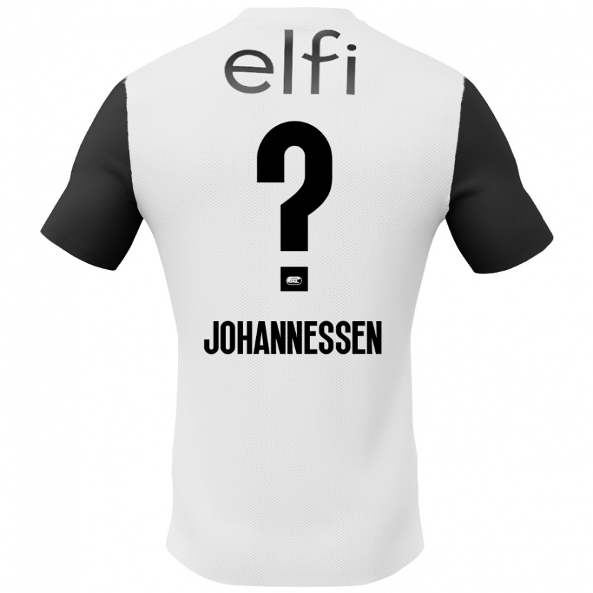 Hombre Camiseta Tómas Johannessen #0 Blanco Negro 2ª Equipación 2024/25 La Camisa México