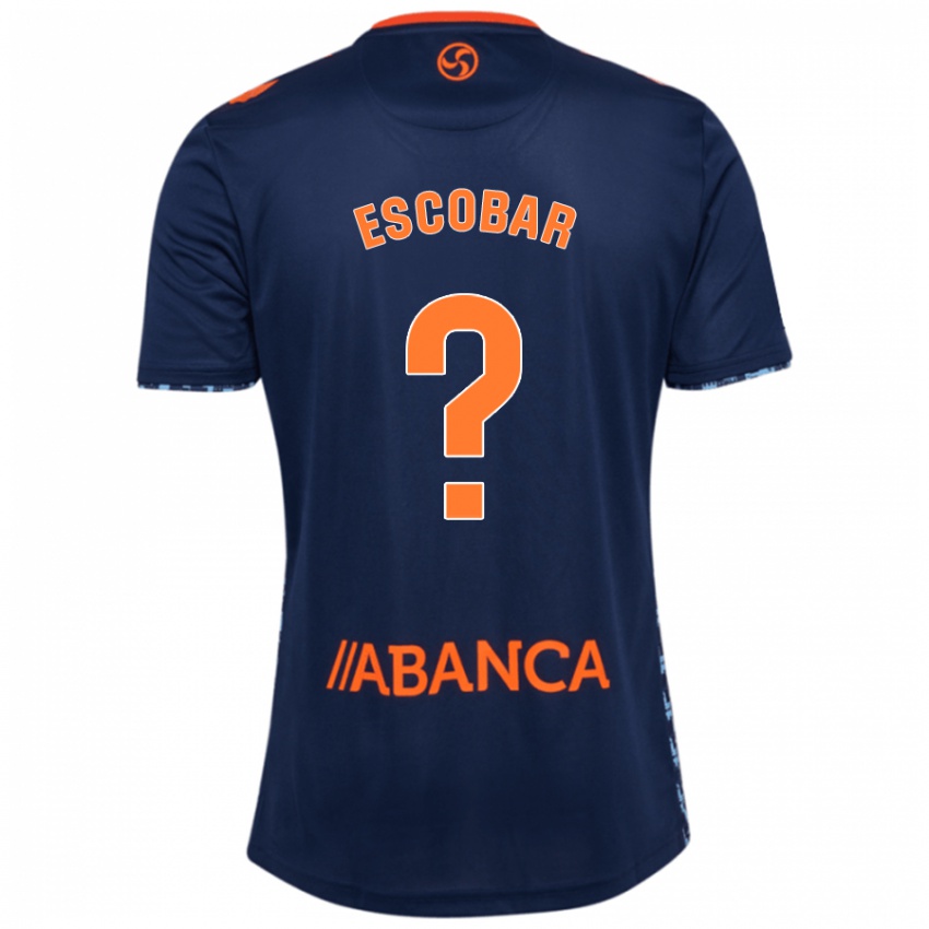 Hombre Camiseta Jordi Escobar #0 Azul Marino 2ª Equipación 2024/25 La Camisa México