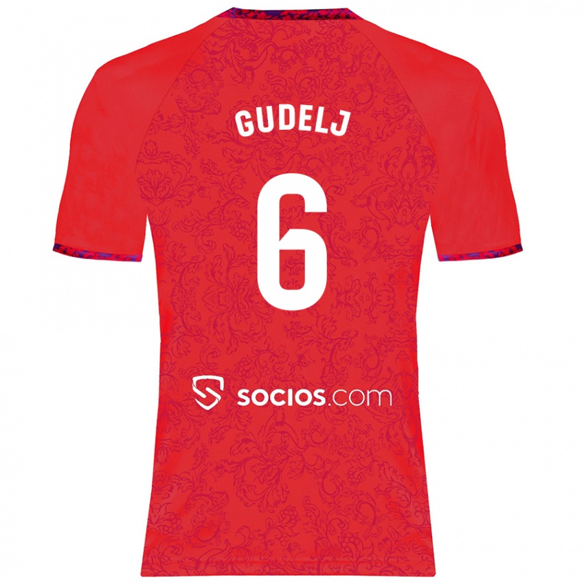 Hombre Camiseta Nemanja Gudelj #6 Rojo 2ª Equipación 2024/25 La Camisa México