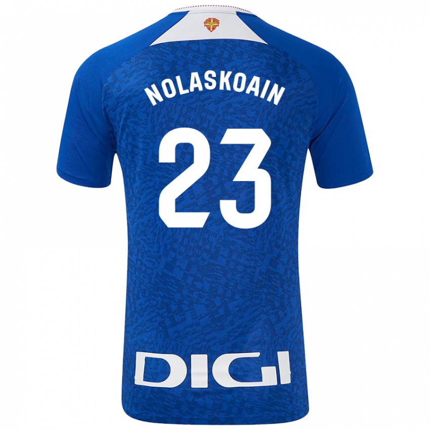 Hombre Camiseta Peru Nolaskoain #23 Azul Real 2ª Equipación 2024/25 La Camisa México