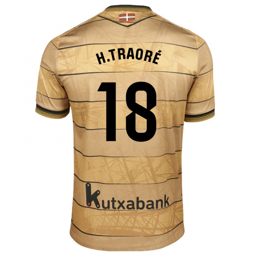 Hombre Camiseta Hamari Traore #18 Marrón 2ª Equipación 2024/25 La Camisa México