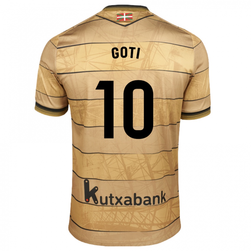 Hombre Camiseta Mikel Goti #10 Marrón 2ª Equipación 2024/25 La Camisa México