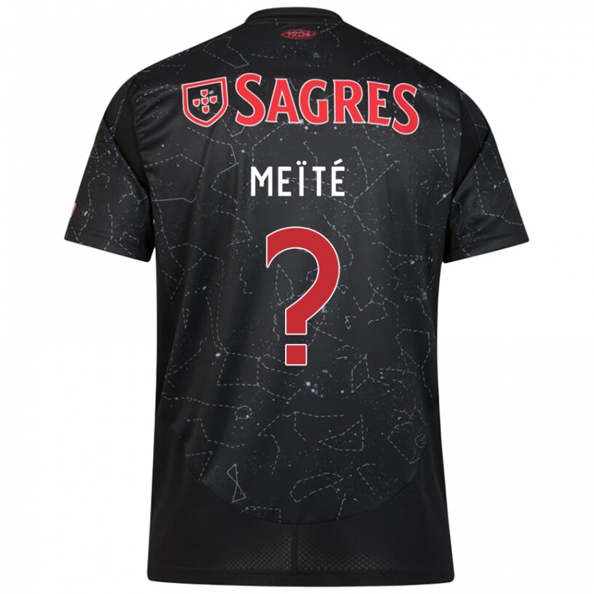 Hombre Camiseta Soualiho Meïté #0 Negro Rojo 2ª Equipación 2024/25 La Camisa México