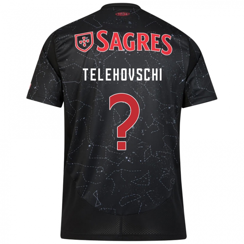 Hombre Camiseta Dinis Telehovschi #0 Negro Rojo 2ª Equipación 2024/25 La Camisa México