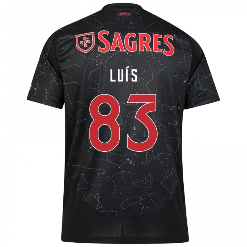 Hombre Camiseta Rafael Luís #83 Negro Rojo 2ª Equipación 2024/25 La Camisa México