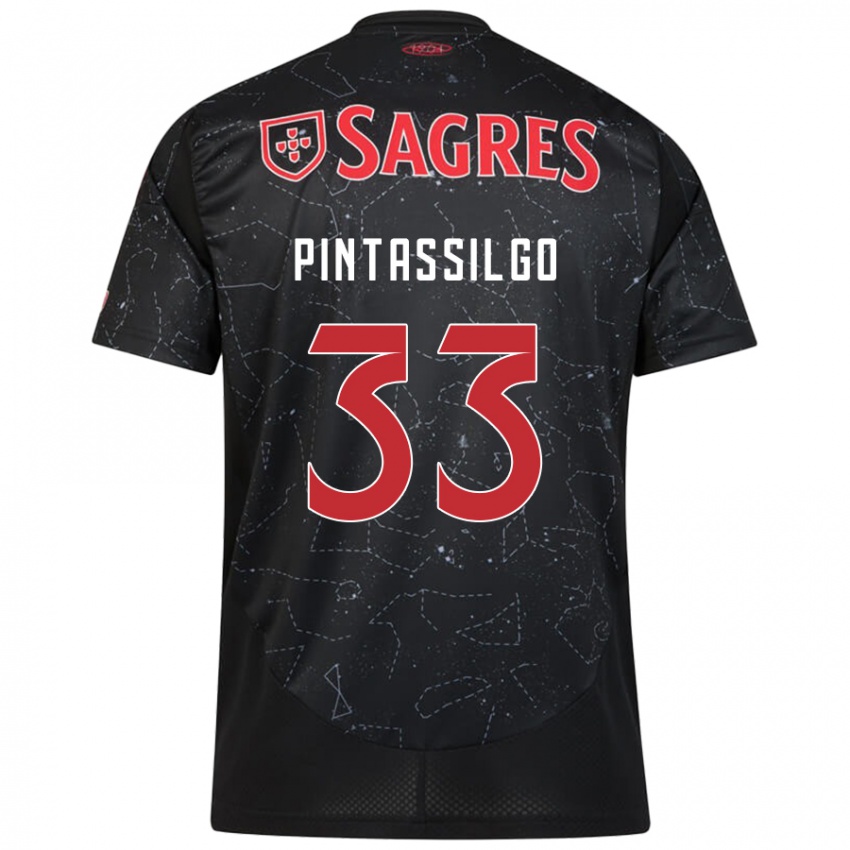 Hombre Camiseta Lara Pintassilgo #33 Negro Rojo 2ª Equipación 2024/25 La Camisa México